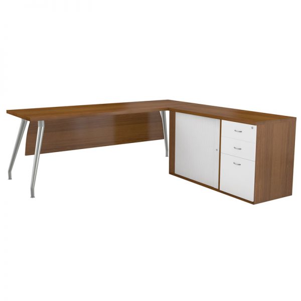 Cardiff Desk with Side Cabinet