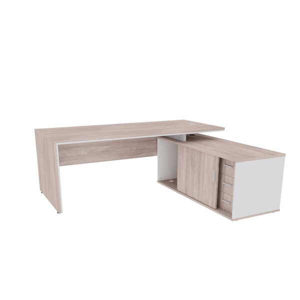 Juno Executive Desk with Side Cabinet