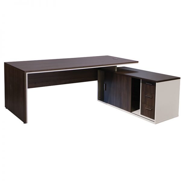 Juno Executive Desk with Side Cabinet