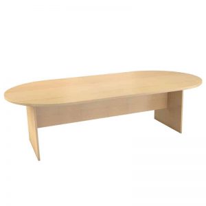 Oval Boardroom Table with Panel Legs