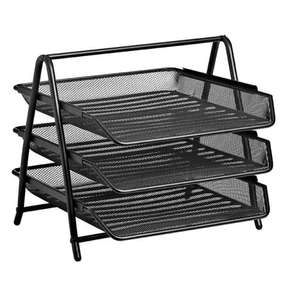 Three Tier Letter Tray – Wire Mesh