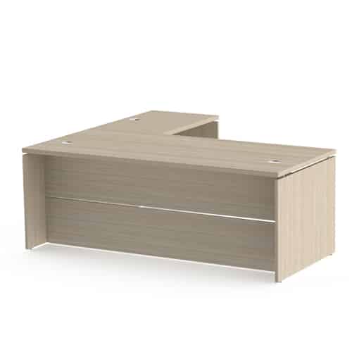 Platinum Executive L-Shaped Desk with Drawers