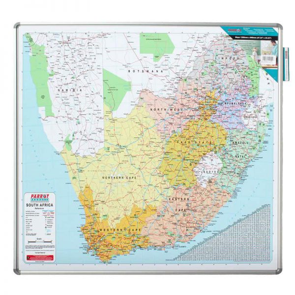 EDU BD Map South Africa Magnetic White