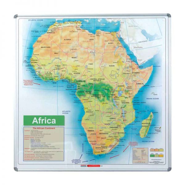 EDU BD Map Africa Magnetic White
