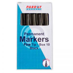 Marker Permanent Fine Box 10 Black