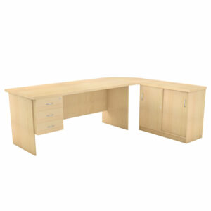 Impact Desk with Side Cabinet