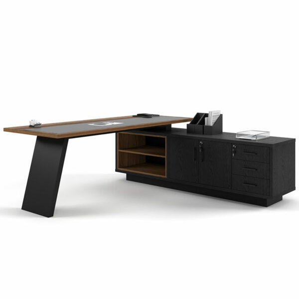 Neo Executive Desk with Side Cabinet