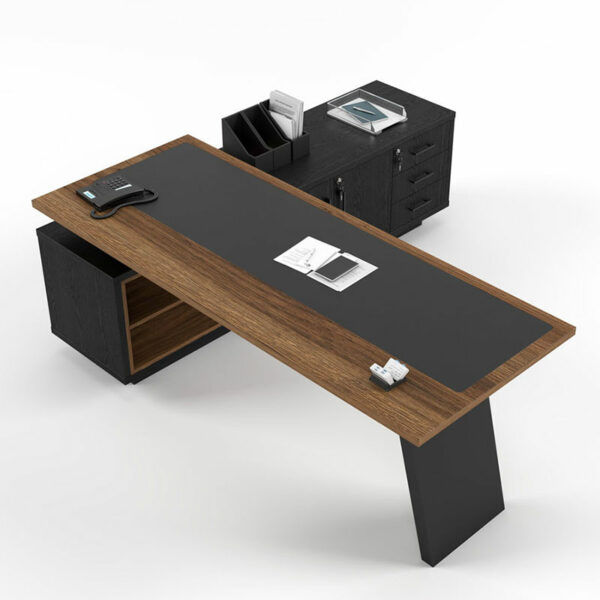 Neo Executive Desk with Side Cabinet